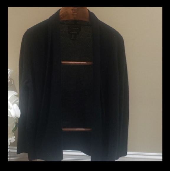 Nwt Tahari cashmere sweater cardigan black - Picture 9 of 9